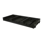 ProX flight case interior detail showing protective foam padding for Pioneer CDJ 3000X and DJM V10 mixer equipment