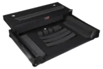 ProX ATA flight case for Pioneer DDJ-FLX10 mixer with sliding laptop shelf and black finish