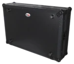 ProX black ATA flight case with chrome latch mechanism and sliding laptop shelf for Pioneer DDJ-FLX10