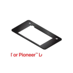 ProX replacement top face plate for Pioneer DDJ-REV7 DJ controller in black finish, mounted on Control Tower podium