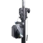 ProX portable crank lighting stand system dimensional diagram showing 10-foot height adjustment range and truss width specifications