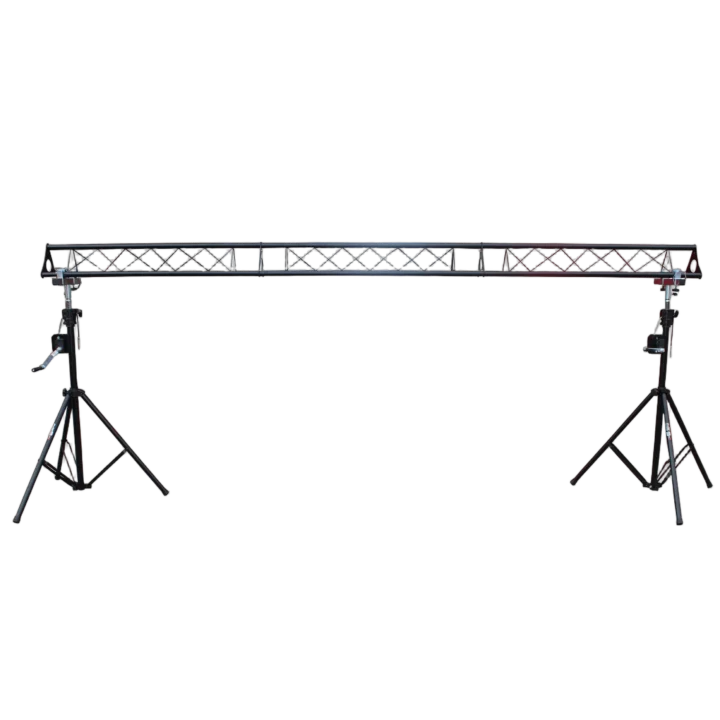 ProX portable crank lighting stand system with adjustable height and included T-bars triangle truss