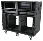 ProX Prado mobile AV broadcasting studio workstation case dimensional diagram specifications