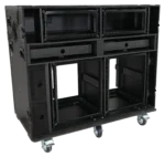 ProX Prado mobile AV broadcasting workstation case dimensional specifications and measurements diagram