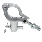 ProX aluminum side entry Pro M10 truss clamp with half conical design and mounting hardware detail