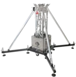 ProX PRO truss tower stage lift system package with top block, hinges, base, outriggers and ladder truss segment
