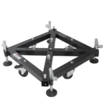 ProX PRO truss tower top block hinge connection detail showing aluminum construction and locking mechanism