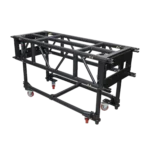 ProX 5-foot pre-rig truss segment with removable rolling base system in black finish