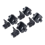 ProX quick release sliding truss clamp mounting adapter set showing locking mechanism and adjustment details