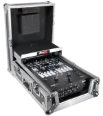 ProX road case for Rane Seventy-Two mixer with laptop shelf dimensional diagram and specifications