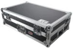 ProX flight case for RANE ONE DJ controller showing dimensional measurements and layout specifications