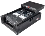 ProX road case for Rane Seventy-Two mixer showing integrated laptop shelf compartment detail