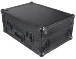 ProX road case rear panel with cable management ports and ventilation for Rane Seventy-Two mixer