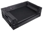 ProX flight case for RANE SYSTEM ONE DJ controller showing rear panel connections and cable management