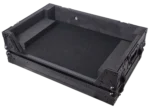 ProX flight case for RANE SYSTEM ONE DJ controller showing heavy-duty wheel assembly and black finish