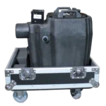 ProX road case for Chauvet Nimbus dry ice machine showing protective interior padding and hardware details