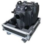 ProX road case for Chauvet Nimbus dry ice machine, front view with protective padding