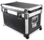 ProX rolling utility case dimensional diagram showing 17x24.5x15 inch exterior measurements and specifications