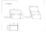 ProX rolling utility case dimensional diagram showing 17x24.5x15 inch exterior measurements and specifications