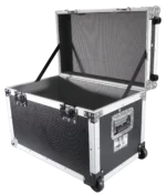 ProX rolling utility case with retractable handle and low-profile recessed wheels detail view