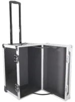 ProX rolling utility case with retractable handle and recessed wheels, 17x24.5x15 inches, front view