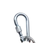 ProX 3-foot safety cable with galvanised steel wire and silver PVC coating for stage lighting truss