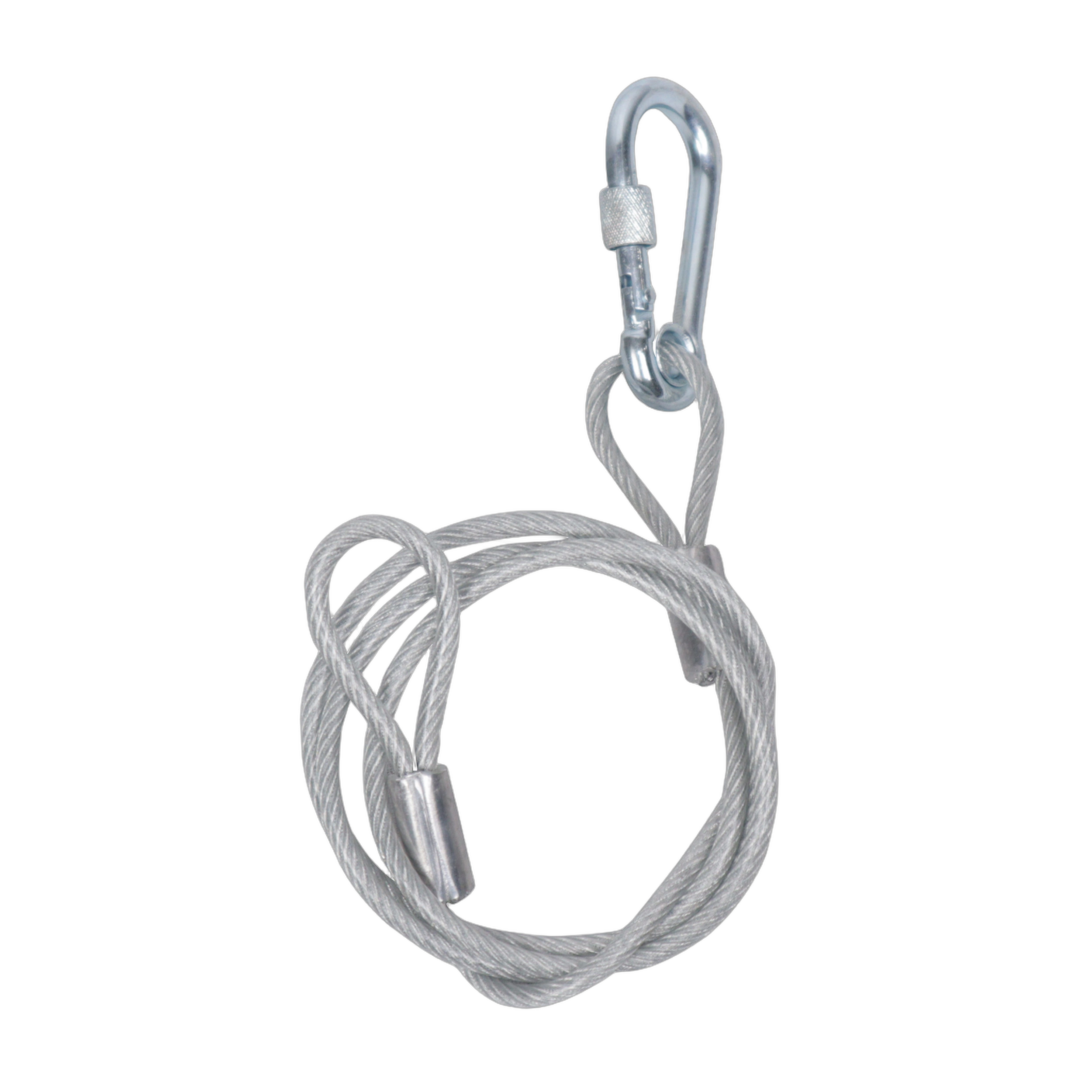ProX 3Ft Safety Cable Galvanised Steel Wire Silver PVC ProX 3-foot safety cable with galvanised steel wire and silver PVC coating for stage lighting truss
