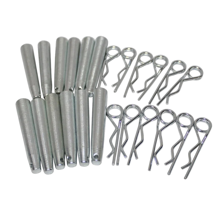 ProX pack of 12 safety pins and R-clip connector sets for conical truss systems