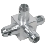 ProX single junction box with four sided connecting hardware for F-series truss systems
