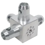 ProX single junction box with four-sided connecting hardware for F-series truss systems