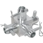 ProX single junction box with four-sided connecting hardware for F-series truss systems