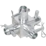 ProX single junction box with four-sided connecting hardware for F-series truss systems