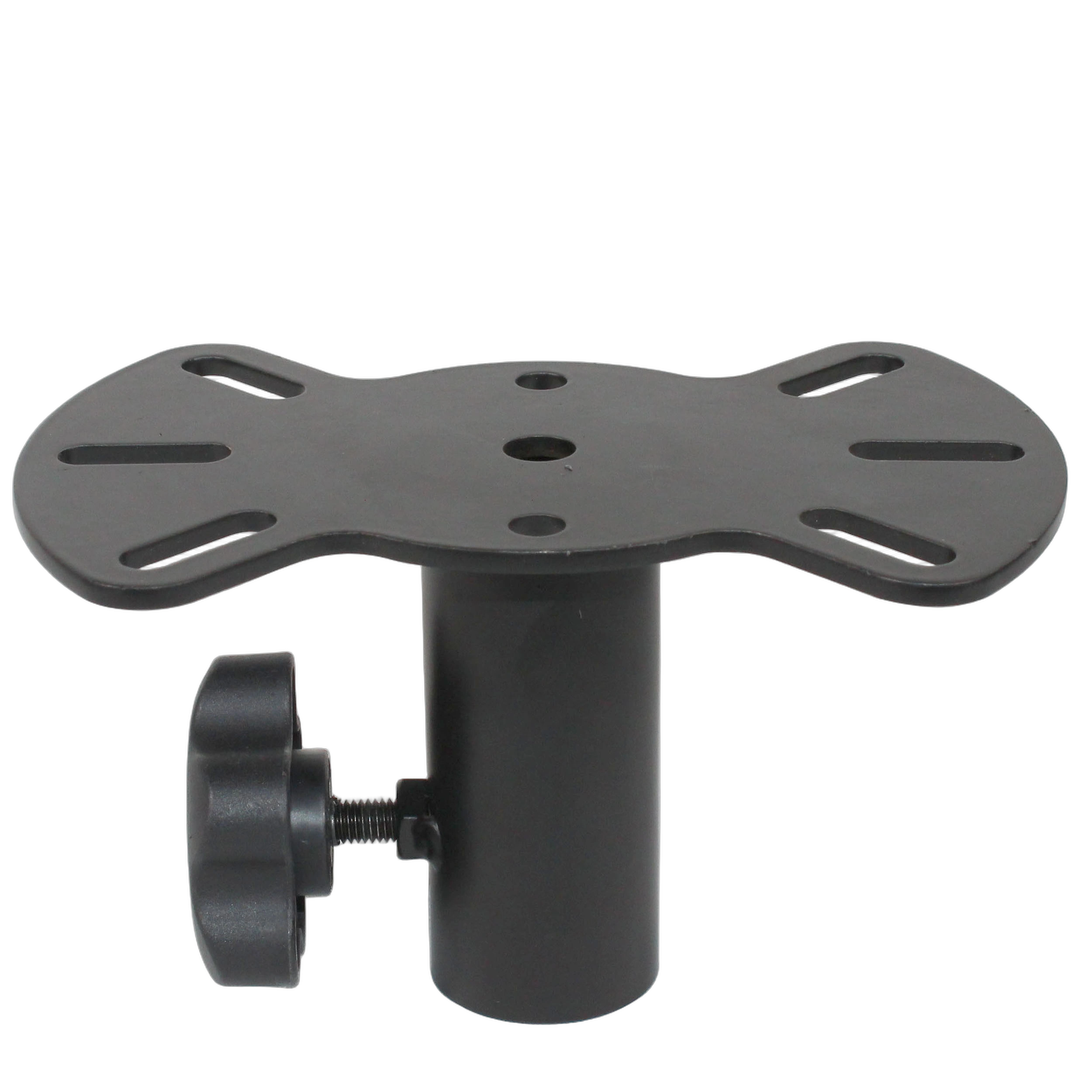 ProX Slotted Mounting Plate Speaker Stand Detail ProX slotted mounting plate tray with precision slot detail for speaker and moving head mounting