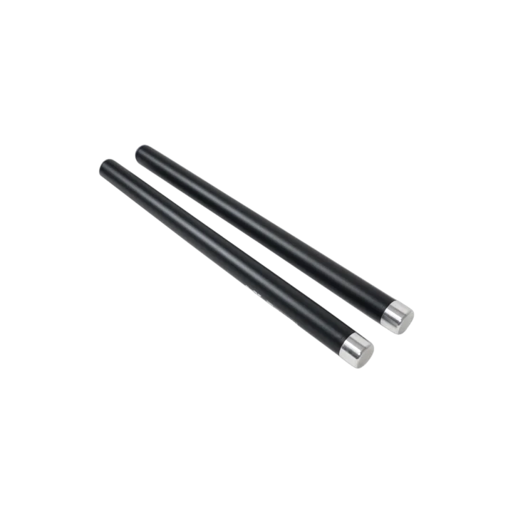 ProX 20 inch speaker extension poles set with M20 thread adapter and black finish