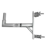 ProX speaker mounting pole extension with dual 2-inch truss clamps and 220 lbs load capacity