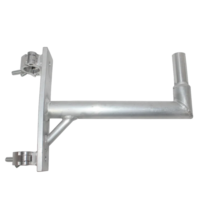 ProX 14-inch speaker mounting pole extension with dual 2-inch truss clamps for F31 F32 F34 truss systems