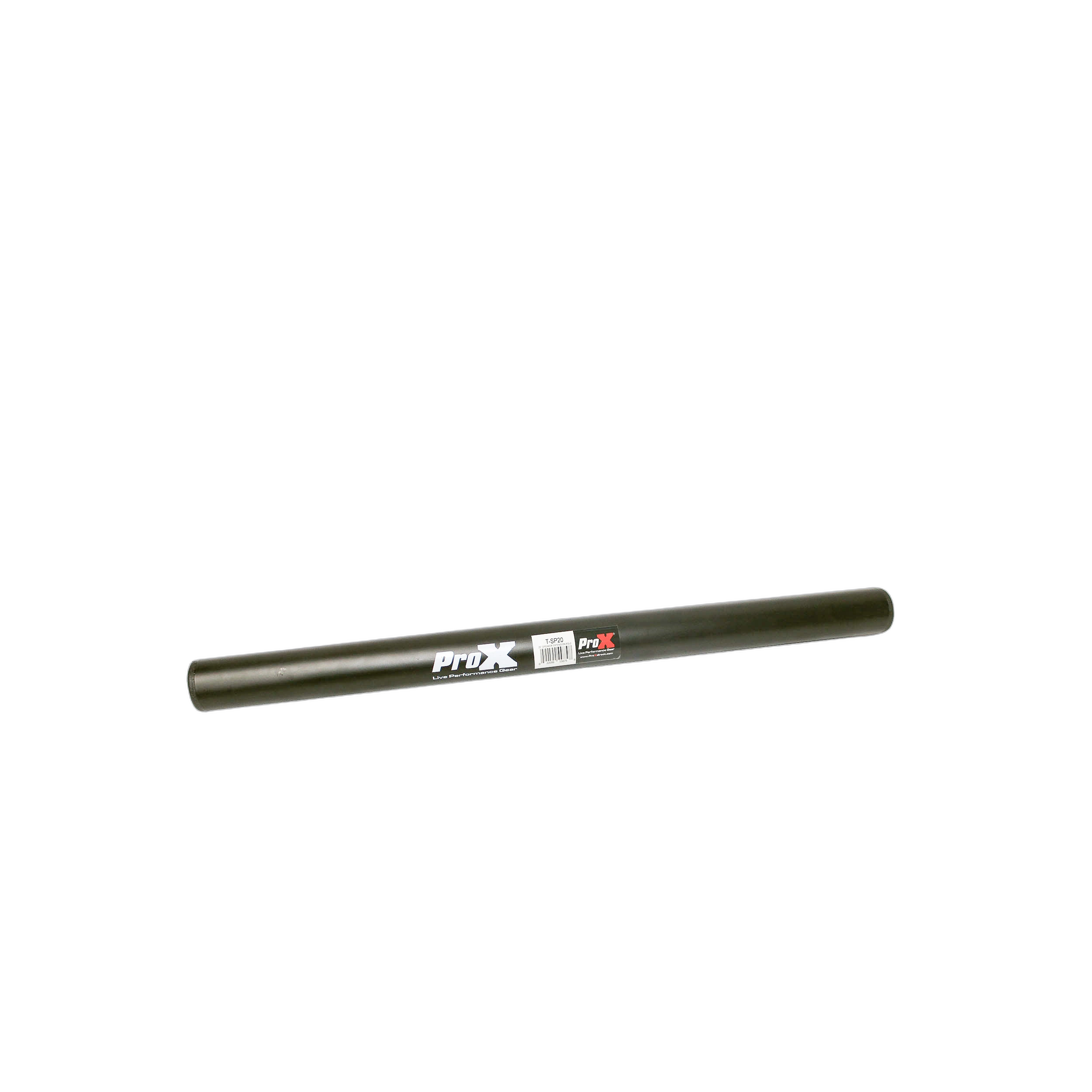 ProX 20 Inch Speaker Pole Mount Front View ProX 20-inch speaker pole mount with adjustable collar and safety pin hardware