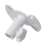 ProX white speaker stand mounting plate showing bracket detail and mounting hardware