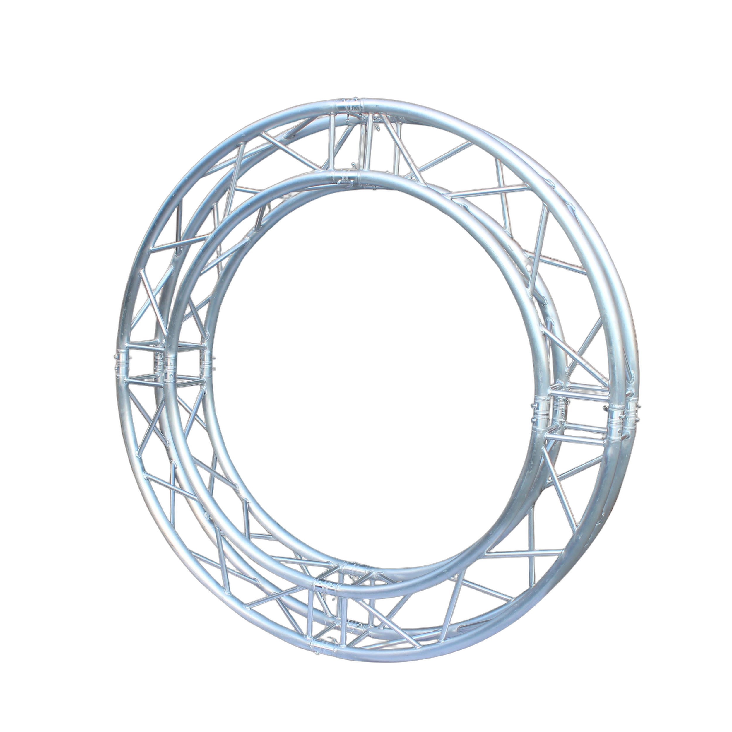ProX Square Frame Circular Truss 4 Segments Front View ProX square frame circular truss system with four 90-degree segments, 6.56 feet total length