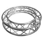 ProX square frame circular truss system with four 90-degree segments, 6.56 foot modular truss construction