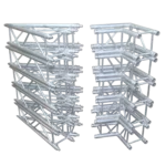 ProX square truss star segment close-up showing connection joints and structural detail