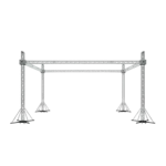 ProX stage roofing system 30 feet wide by 30 feet long by 23 feet high with integrated chain hoist rigging points