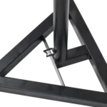 ProX studio monitor stand with telescoping height adjustment and rubberized platform, side profile view