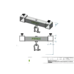 ProX T-Bar black mounting bracket system for Fenix AT06 AT04 line array speakers