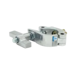 ProX T-C4SH slim O-clamp with big wing knob mounted on aluminum tube in live event setup