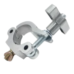 ProX T-C4SH slim aluminum O-clamp with big wing knob, 1.5-2.0 inch tube capacity, front view