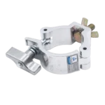 ProX T-C9H medium duty aluminum o-clamp with big wing for two inch truss tube, detail view showing clamp mechanism