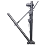 ProX T-LS01M lighting stand dimensional specifications diagram showing 12 ft height adjustment range