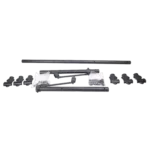 ProX T-LS01M lighting stand dimensional diagram showing 12-foot maximum height and side bar specifications