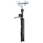 ProX T-LS35C portable lighting stand rear panel showing crank adjustment mechanism and height control system